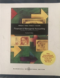 Image of Financial and Managerial Accounting The Basis for Bussines Decisions